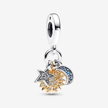Charms ze srebra 925/ Zawieszka Ciała Niebieskie