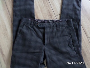 męskie spodnie THE BAKER-rozmiar-32-L-kratka