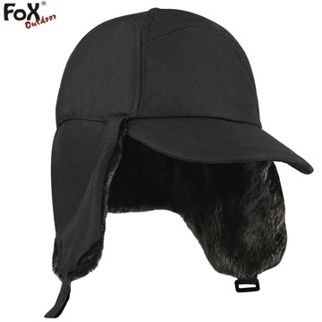 ШАПКА МУЖСКАЯ ЗИМНЯЯ FOX TRAPPER, ЧЕРНАЯ