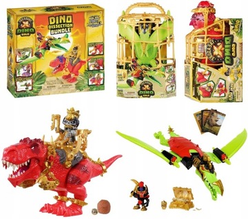TREASURE X DINO GOLD ZESTAW 2PAK T-REX PTERODAKTYL