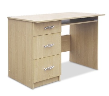 Biurko komputerowe stolik 3 szuflady szafka 110 cm