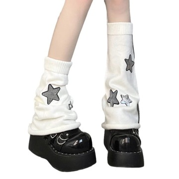 Women Knitted Leg Warmers Japanese Lolitas Loose Boot Socks Jk Student Sock