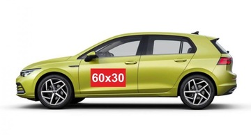 МАГНИТНАЯ РЕКЛАМА ДЛЯ АВТО МАГНИТ 60Х30 + ДИЗАЙН