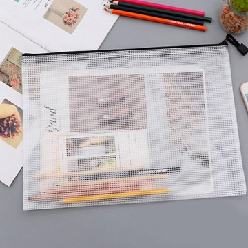 10 шт. сетчатые сумки на молнии, пластиковые пакеты для документов