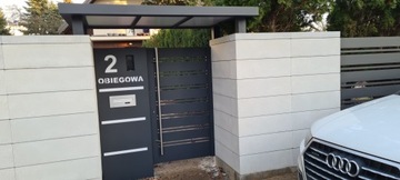 Brama żaluzja aluminiowa 4x1,50 żaluzjowa