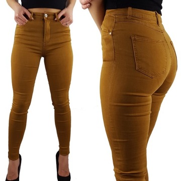 # DAMSKIE SPODNIE JEANSOWE WYSZCZUPLAJĄCE KOLORY #