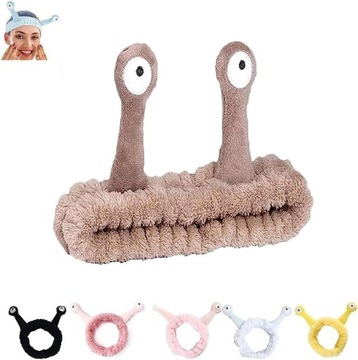 Повязка на голову в виде улитки, повязка на голову для макияжа в виде улитки, пушистая повязка на голову в виде улитки