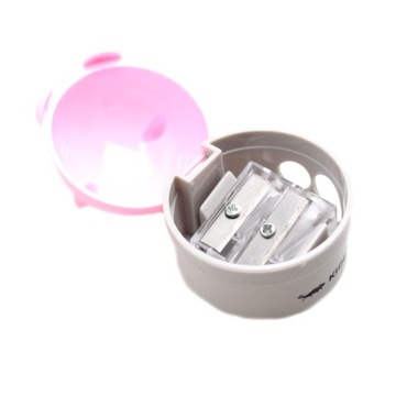 ДВОЙНАЯ ТОЧИЛКА - KIDEA - серо-розовая - BEAR