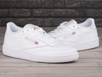 Buty sneakersy damskie Reebok CLUB C 85 WHITE