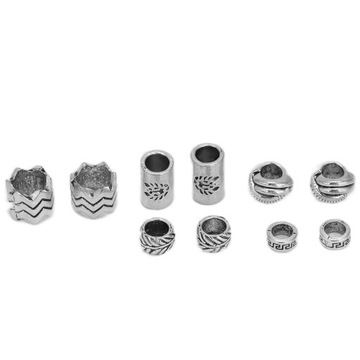 НАБОР БУСОВ ДЛЯ ВОЛОС ЛАСТИК ДЛЯ РУН ВИКИНГОВ ДЛЯ НАНЕСЕНИЯ 10 ШТ.