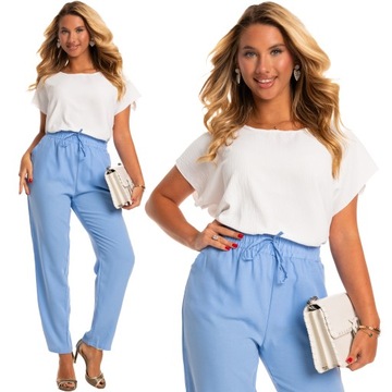 Kobiece Wygodne Stylowe Modne SPODNIE Damskie Duże Rozmiary