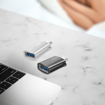2 концентратора USB 3.0, разветвитель USB C, передача данных, стабильный черный цвет и