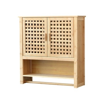 Szafka łazienkowa Szafka ścienna Bambus 66x62x20