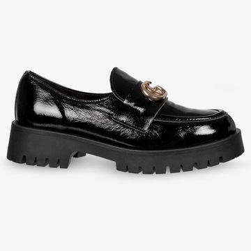 КОЖАНЫЕ ЛОФЕРЫ ЖЕНСКИЕ ПЛ ОБУВЬ С ДЕКОРАЦИЕЙ r 37