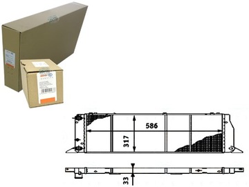 BEHR HELLA CHŁODNICA WODY AUDI 80 1.8 (81. 85. B2)