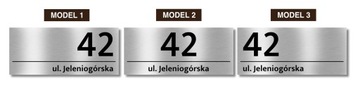 табличка табличка АДРЕС номер дома 46х20 алюминий