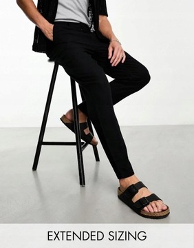 Asos Design xxk chinosy czarne spodnie 29/30 NG3