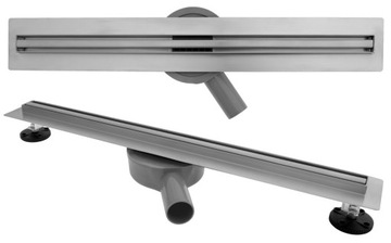 ODPŁYW LINIOWY SLIM STALOWY 100 CM SYFON OBROTOWY