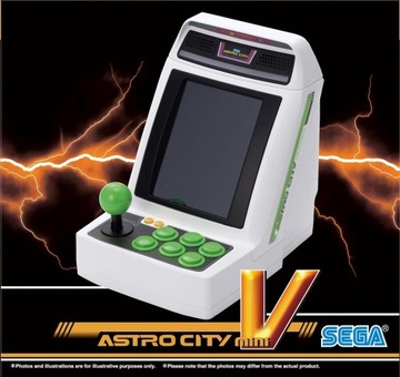 Konsola SEGA ASTRO CITY MINI V - Automat w Skali 1/6 22 Gry SHMUP