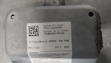 GRAND CHEROKEE WK2 11-20R ULOŽENÍ AIRBAG SPOLUJEZDCE