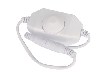 STEROWNIK LED ŚCIEMNIACZ DIMMER MANUALNY TAŚMA LED 12V 24V 4A 48W BIAŁY