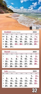 Календарь 2025, тройной 2025, микс схем, 16 схем, часть 2, настенный