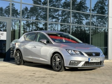 Seat Leon III Hatchback Facelifting 1.4 TSI 125KM 2018 Seat Leon Salon PL! LED, Klima, Grzane fotele, Tem, zdjęcie 4
