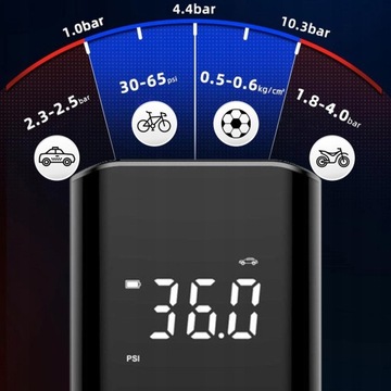 БЕСПРОВОДНОЙ ЭЛЕКТРИЧЕСКИЙ НАСОС АВТОМОБИЛЬНО-ВЕЛОСИПЕДНЫЙ КОМПРЕССОР 6000 мАч