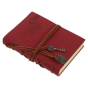 Small Notepad Pu Cover Notebook Vintage Blank