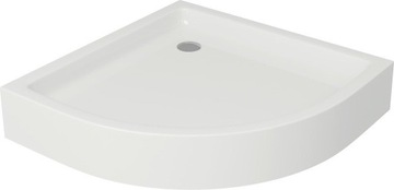 Brodzik półokrągły kompaktowy akrylowy biały Tako 80x80x16 Cersanit