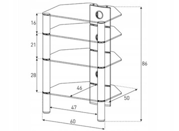 ШКАФ ДЛЯ ТЕЛЕВИЗОРА СТОЛ ПОЛКА SONOROUS RX2140 TURNtable