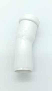 Kolano kanalizacyjne białe Aquer 32mm kąt 15stopni