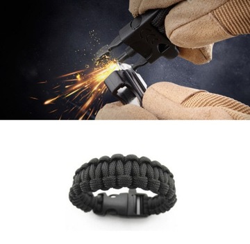 БРАСЛЕТ SURVIVAL PARACORD 5 В 1 БРАСЛЕТ НА ЗАПЯСТЬЕ С ПЕРВЫМ КОМПАСОМ В ПОДАРОК