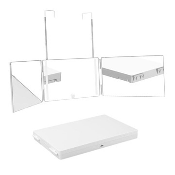 360-кратное парикмахерское зеркало, портативное, трехстороннее, для стрижки волос