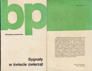 SYGNAŁY W ŚWIECIE ZWIERZĄT