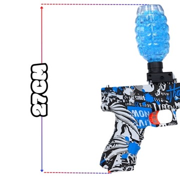 ПИСТОЛЕТ COLT GLOCK ДЛЯ ВОДНЫХ ГЕЛЕВЫХ ШАРИКОВ АВТОМАТИЧЕСКАЯ МАШИНА ORBEEZ СТЕКЛА