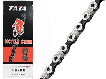 TAYA TB-90 Łańcuch Rowerowy + spinka / 9 speed BOX