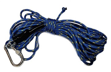 Веревка анкерного троса 8 мм с аксессуарами 10 м.