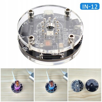 ЧАСЫ ЦИФРОВОЙ БУДИЛЬНИК NIXIE TUBE ЭЛЕКТРОННЫЙ IN12
