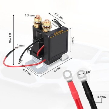 Дистанционный выключатель аккумулятора для морского грузовика 12 В