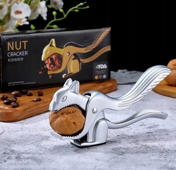 SOLID GRANDPA Металлическая хлопушка-белка ХРОМ ДЛЯ РАСКРЫТИЯ ОРЕХОВ