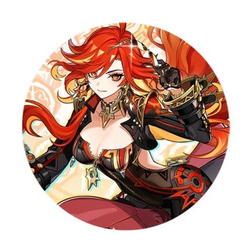 Przypinka Genshin Impact Mavuika 58mm prezent dla fana