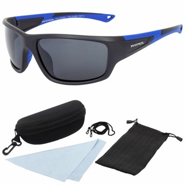 Pat 179A Okulary przeciwsłoneczne z polaryzacją + etui fibra sznurek