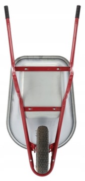 TACZKA OGRODOWA OCYNKOWANA MOCNA Z METALOWYM KOŁEM SOLIDNA RAMA 120 L