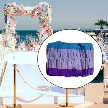 2 szt. Rolka papieru zmarszczkowego Dekoracja wielkanocna Zasłona ślubna niebiesko-fioletowa