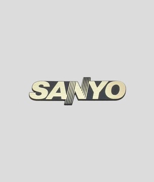 SANYO naklejka emblemat 60 x 19 mm * ZŁOTA