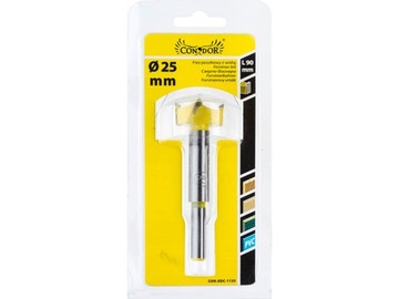 FREZ PUSZKOWY 25mm z widią WIERTŁO DO DREWNA POD ZAWIAS