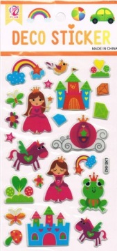 NAKLEJKI WYPUKŁE MOTYWACYJNE KSIĘŻNICZKI