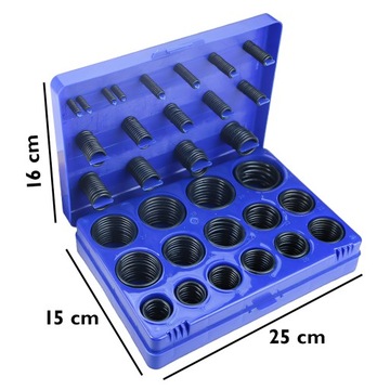ORINGI GUMKI USZCZELKI GUMOWE ZESTAW ORINGÓW 419 SZTUK NBR OLEJOODPORNE
