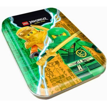 Puszka LEGO Ninjago Seria 9 Saszetki 5 szt. + Limited Edition Zielono-Złota